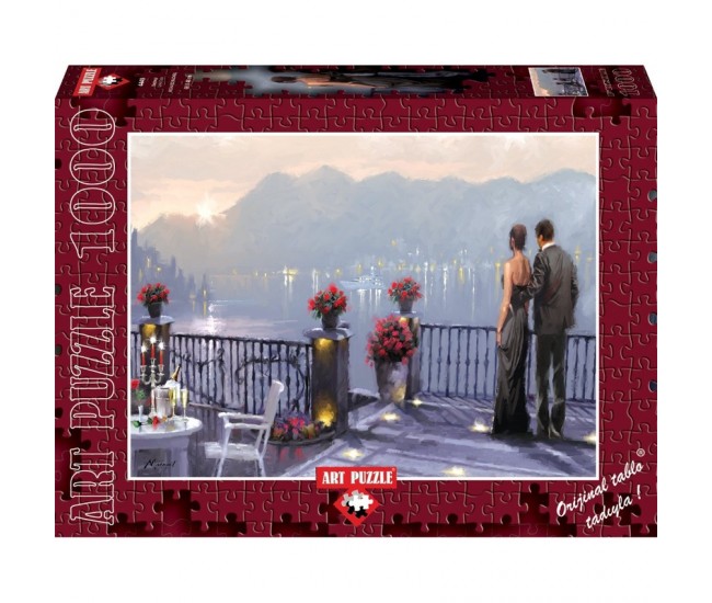 Puzzle 1000 piese - Lake Cafe - RICHARD MACNEIL