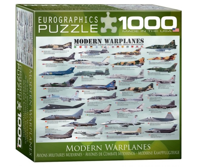 Puzzle 1000 piese Modern Warplanes (mic)