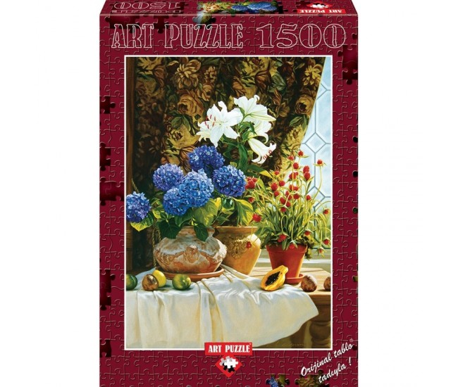 Puzzle 1500 piese Hydrangeas - ROBIN ANDERSON