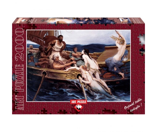 Puzzle 2000 piese Ulysses And The Sirens - H. JAMES DRAPER