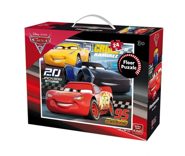 Puzzle 24 piese de podea Cars3