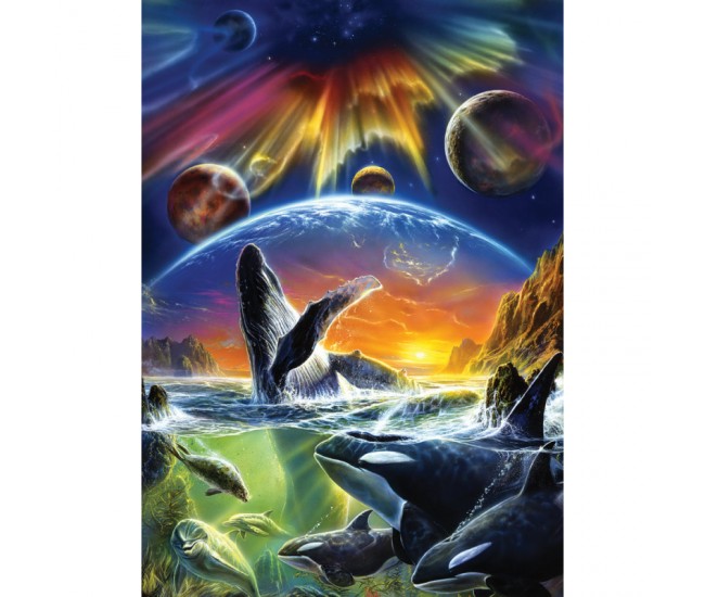 Puzzle 500 piese - Orca Aurora-Bob Eggleton