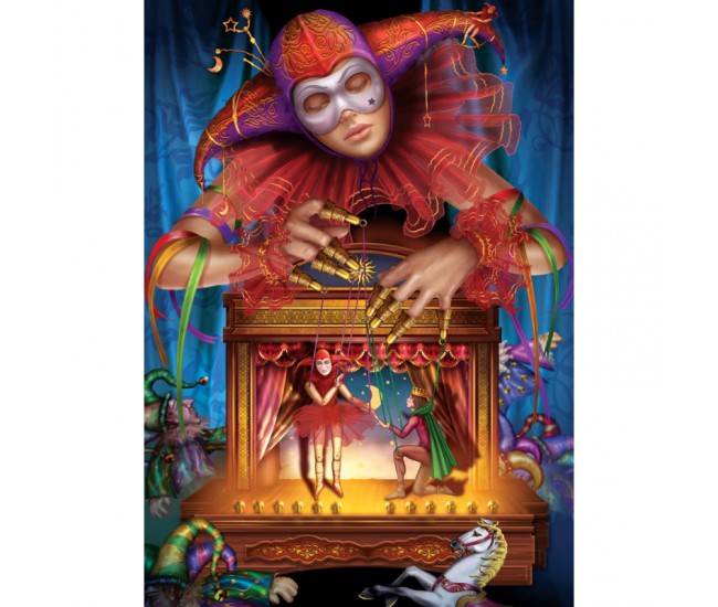 Puzzle 500 piese - Puppeteer in Masque-Ciro Marchetti