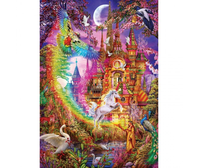 Puzzle 500 piese - Rainbow Castle-Ciro Marchetti