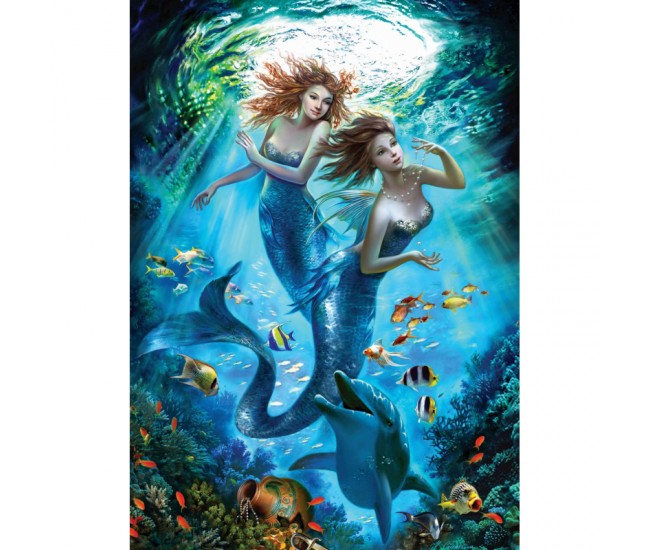 Puzzle 500 piese - The Mermaids-Nadia Strelkina