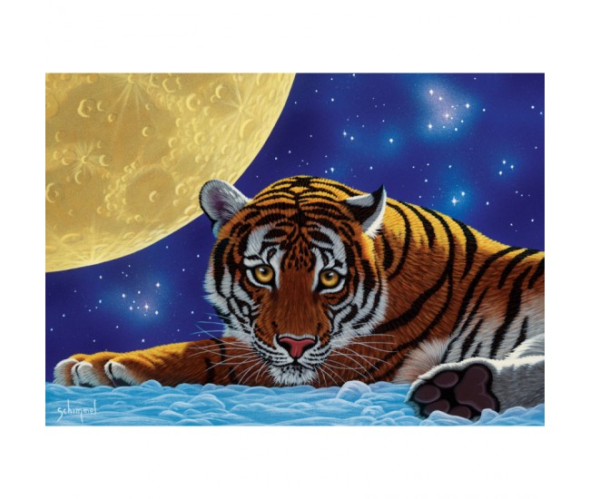 Puzzle 500 piese - Tiger Moon-William Schimmel