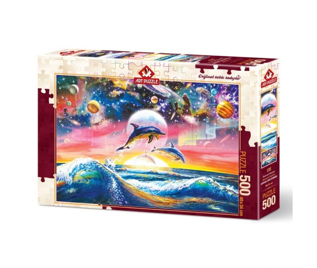 Puzzle 500 piese - UNIVERSAL DOLPHINS