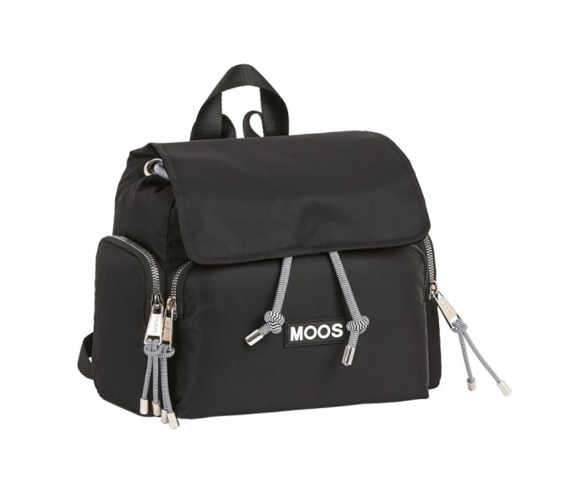 Rucsac dama cu clapeta negru Moos Casual