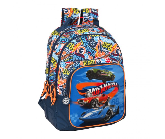 Rucsac dublu 42 cm Hot Wheels