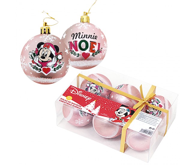 Set 6 Globuri brad Craciun Minnie Mouse