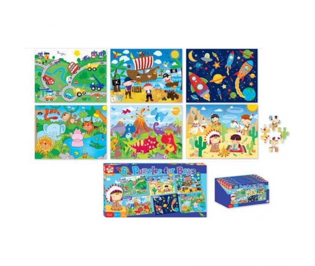 Set 6 puzzle baieti 5 ani