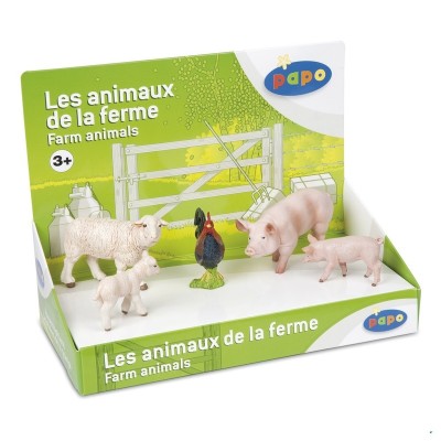 Set figurine Papo animale ferma (oi  porci)