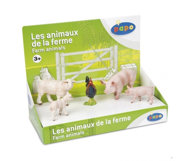 Set figurine Papo animale ferma (oi  porci)