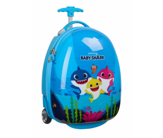 Troler cabina copii de 16 inch Baby Shark