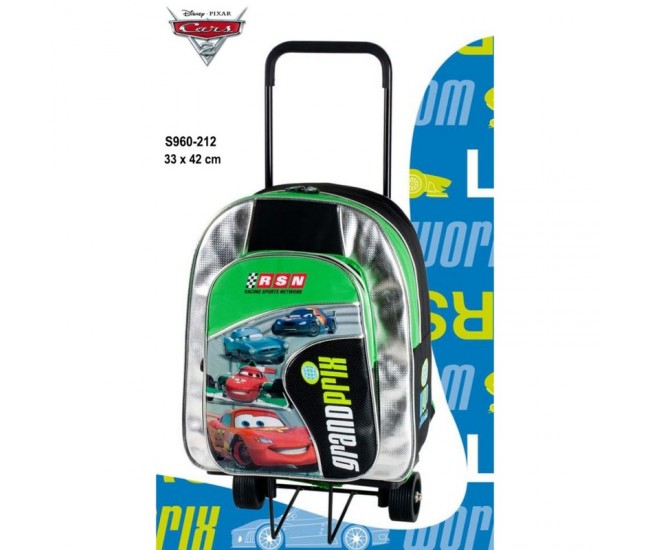 Trolley cu rucsac jr. detasabil Cars Grand Prix 28x35x12 cm