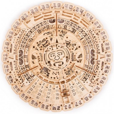 Puzzle 3D din lemn calendar Mayan