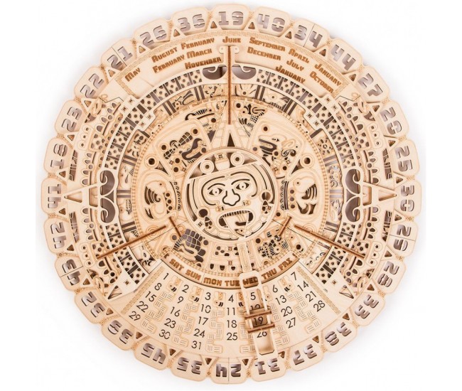 Puzzle 3D din lemn calendar Mayan