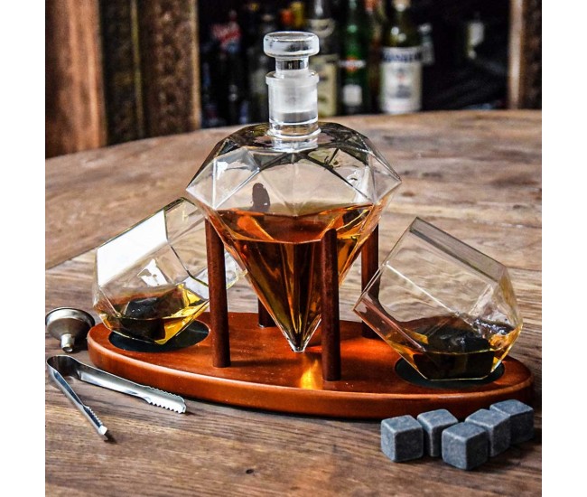 Set decantor whisky diamant Deluxe