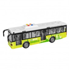 Autobuz cu sunete, lumini, functie usi deschise Traffic Bus scara 1:16 verde
