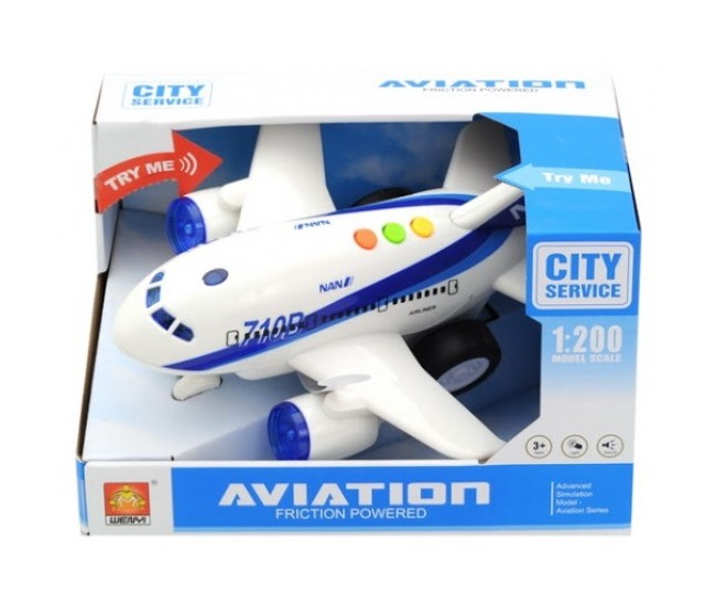 Avion interactiv cu sunete si lumini 710B