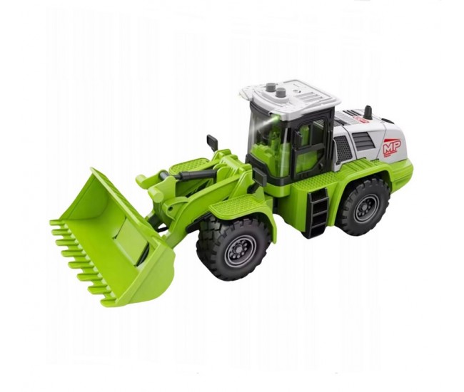 Buldozer de jucarie cu sunete si lumini 31 cm verde