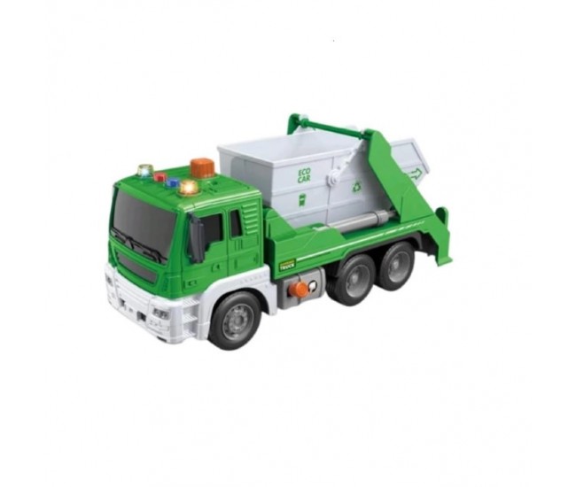 Camion salubrizare cu sunete si lumini City Truck 24 cm