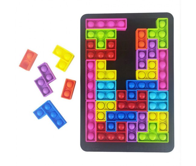 Joc senzorial Pop It Tetris 26 piese