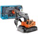 Jucarie excavator cu sunete si lumini 25 cm portocaliu