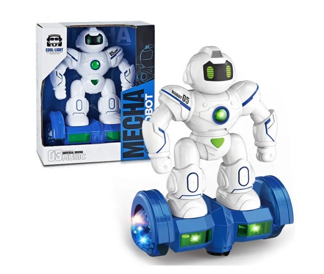 Jucarie interactiva robot cu muzica, lumini si control directie Mecha Robot 05