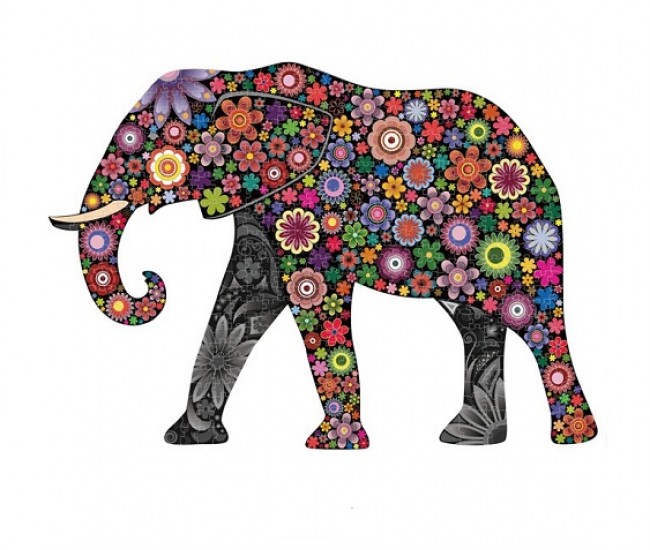 Puzzle 500 piese Elefant