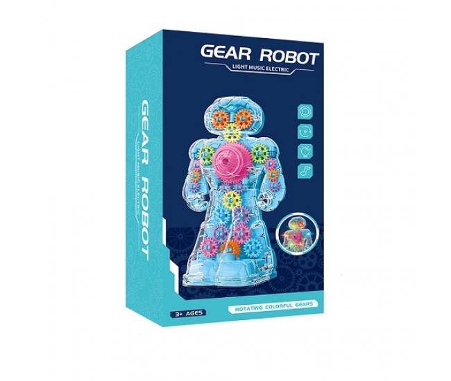 Robot electric angrenaj cu sunete si lumini