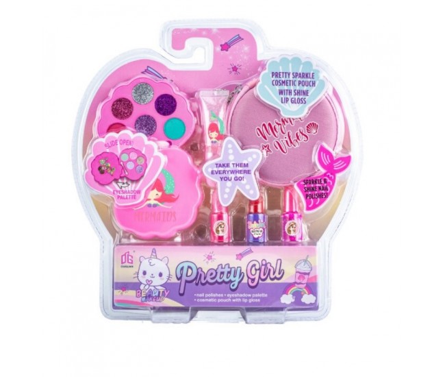 Set cosmetic pentru fetite 6 piese Pretty Girl 