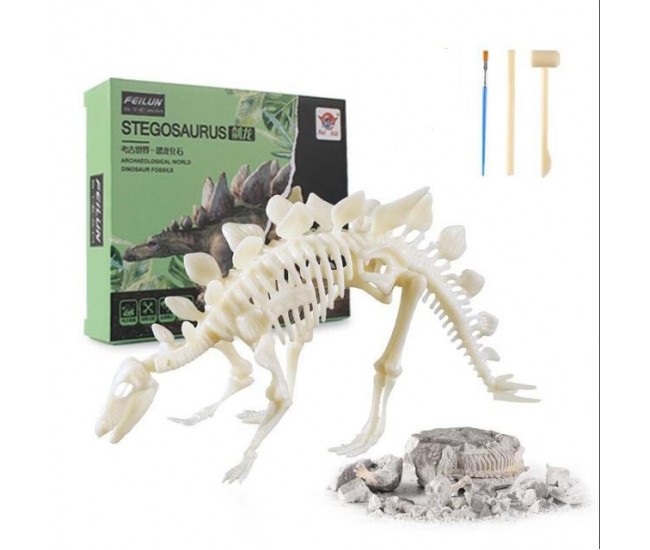 Set educativ paleontologie descopera fosile dinozaur Stegosaurus