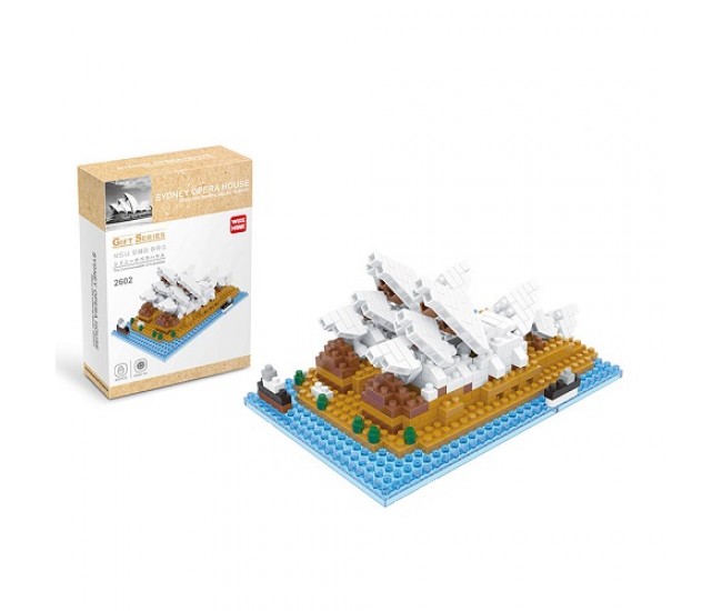 Set micro cuburi constructie Wise Hawk - Opera din Sydney, 425 piese