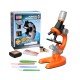 Set microscop pentru copii 100x -1200x - Portocaliu