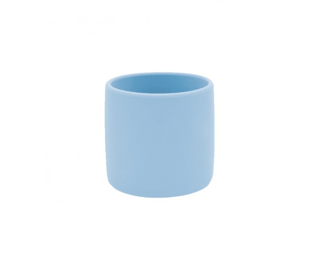 Pahar minikoioi, 100% premium silicone, mini cup – mineral blue