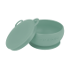 Bol minikoioi cu ventuza si capac, 100% premium silicone – river green