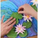 Set pictura 3d cu argila usoara, 30*40cm - water lilies