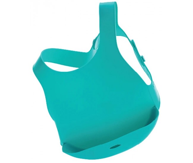 Baveta flexi bib minikoioi, 100% premium silicone  – aqua green