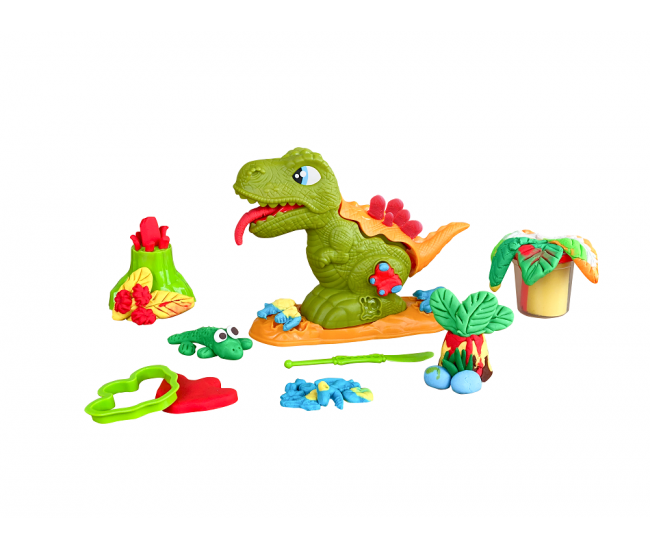 Set plastilina, accesorii si jucarie pentru modelaj lovin - dino max