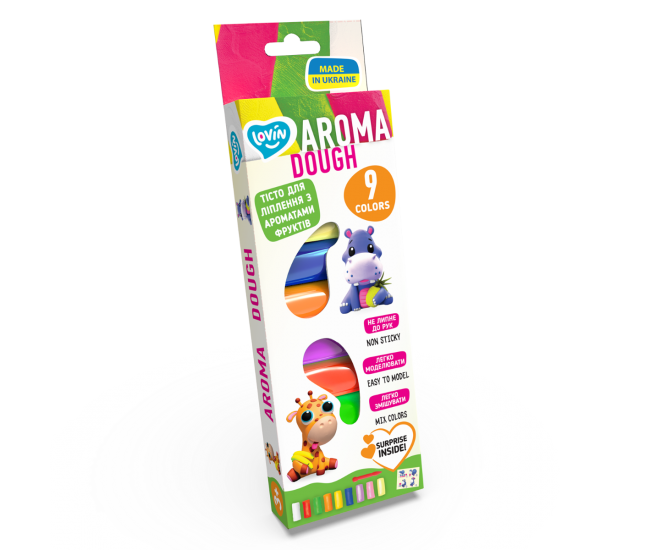 Set plastilina lovin 9pcs*15gr - aroma