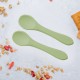 Set lingurite din silicon, appekids - raw green