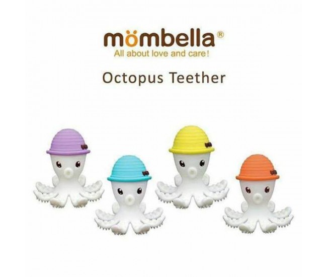 Inel gingival din silicon, mombella - octopus mov