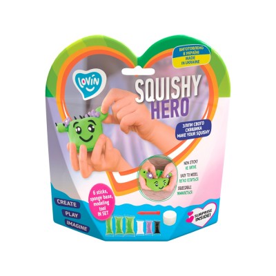 Set air clay cu argila usoara pentru modelaj lovin - 6 culori - squishy hero - cactusita