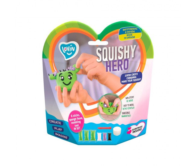 Set air clay cu argila usoara pentru modelaj lovin - 6 culori - squishy hero - cactusita