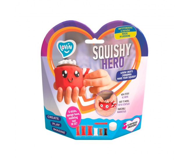 Set air clay cu argila usoara pentru modelaj lovin - 6 culori - squishy hero - cupcao