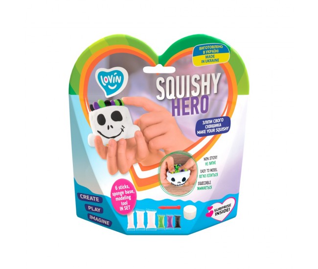 Set air clay cu argila usoara pentru modelaj lovin - 6 culori - squishy hero - scary ghost