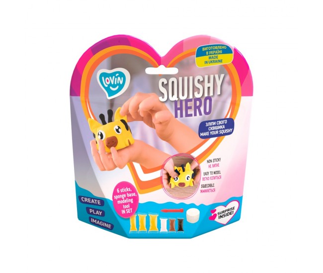 Set air clay cu argila usoara pentru modelaj lovin - 6 culori - squishy hero - squiraff