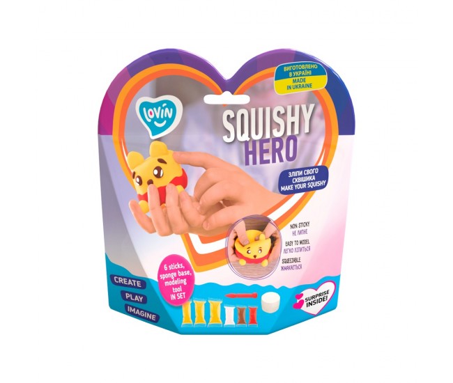 Set air clay cu argila usoara pentru modelaj lovin - 6 culori - squishy hero - squiny pooh