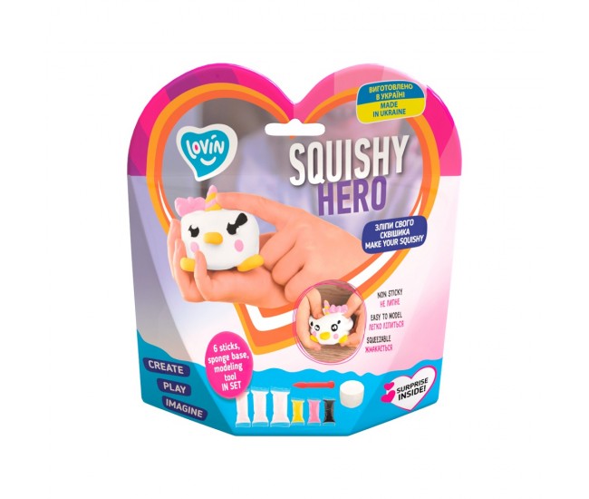 Set air clay cu argila usoara pentru modelaj lovin - 6 culori - squishy hero - teensy-weensy